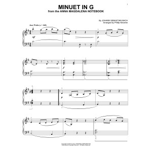 Menuett in G [Jazz-Version] (arr. Phillip Keveren)