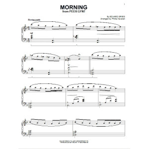 Morning (aus Peer Gynt) [Jazz-Version] (arr. Phillip Keveren)