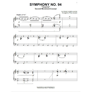 The Surprise Symphony [Jazz version] (arr. Phillip Keveren)