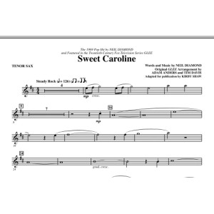 Sweet Caroline (Ed. Kirby Shaw) - Tenor Sax