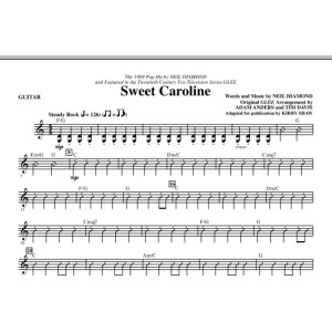 Sweet Caroline (Ed. Kirby Shaw) - Guitar