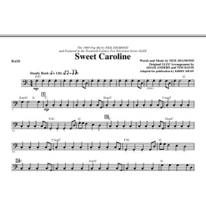 Sweet Caroline (Ed. Kirby Shaw) - Bass