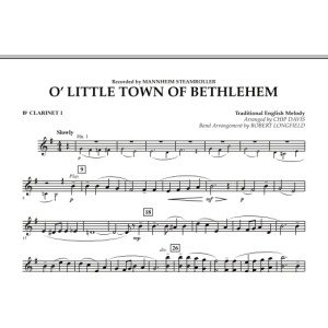 O Little Town Of Bethlehem - Bb Clarinet 1