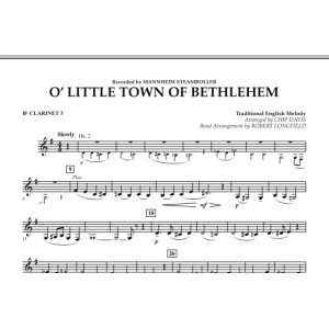 O Little Town Of Bethlehem - Bb Clarinet 3