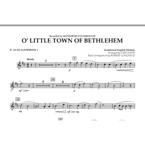 O Little Town Of Bethlehem - Eb Alto Saxophone 1