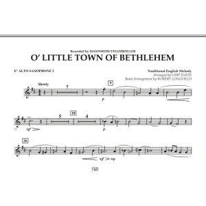 O Little Town Of Bethlehem - Eb Alto Saxophone 2