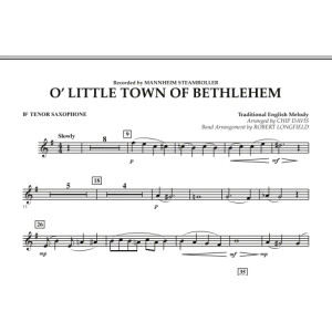 O Little Town Of Bethlehem - Bb Tenor Saxophone