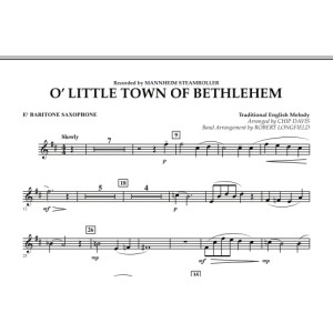O Little Town Of Bethlehem - Eb Baritone Saxophone