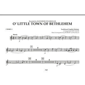 O Little Town Of Bethlehem - F Horn 1