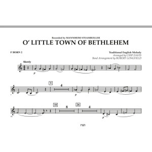 O Little Town Of Bethlehem - F Horn 2