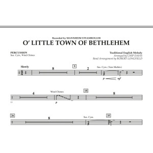 O Little Town Of Bethlehem - Percussion