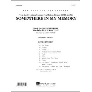 Somewhere In My Memory (from Home Alone) - Conductor Score (Full Score)