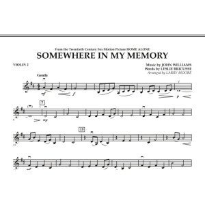 Somewhere In My Memory (from Home Alone) - Violin 2