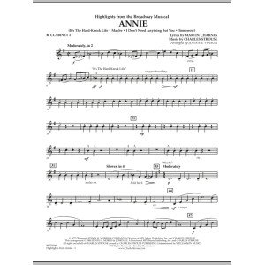 Highlights from Annie - Bb Clarinet 2