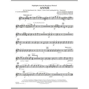 Highlights from Annie - Eb Alto Saxophone 1
