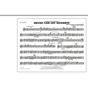 Never Can Say Goodbye - Bb Clarinet