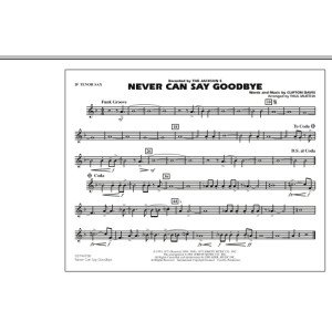 Never Can Say Goodbye - Bb Tenor Sax