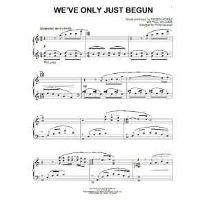 We've Only Just Begun (arr. Phillip Keveren)