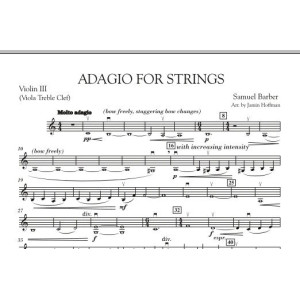 Adagio For Strings - Violin 3 (Viola Treble Clef)