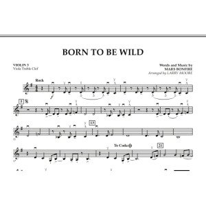 Born To Be Wild - Violin 3 (Viola Treble Clef)