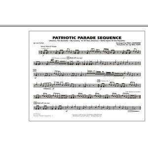 Patriotic Parade Sequence - Quad Toms