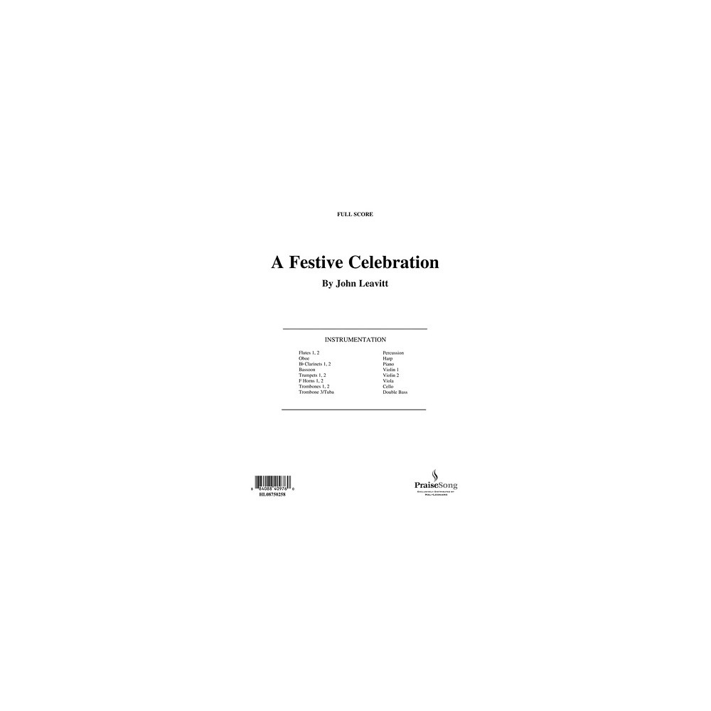 A Festive Celebration - Full Score