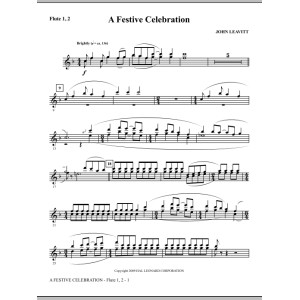 A Festive Celebration - Flute 1 & 2