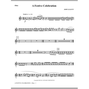 A Festive Celebration - Oboe