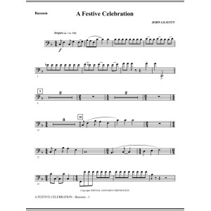 A Festive Celebration - Bassoon