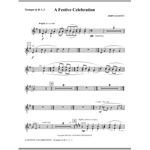 A Festive Celebration - Bb Trumpet 1,2