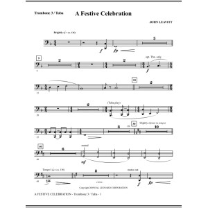 A Festive Celebration - Posaune 3/Tuba