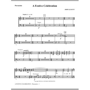 A Festive Celebration - Percussion