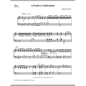 A Festive Celebration - Klavier
