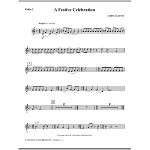 A Festive Celebration - Violine 2