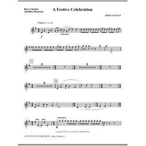 A Festive Celebration - Bb Bass Clarinet