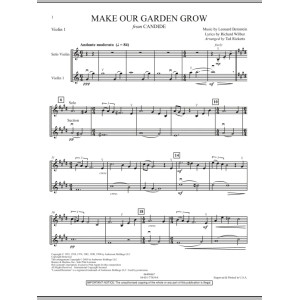 Make Our Garden Grow (from Candide) - Violin 1