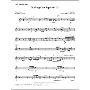 Nothing Can Separate Us - Oboe/English Horn