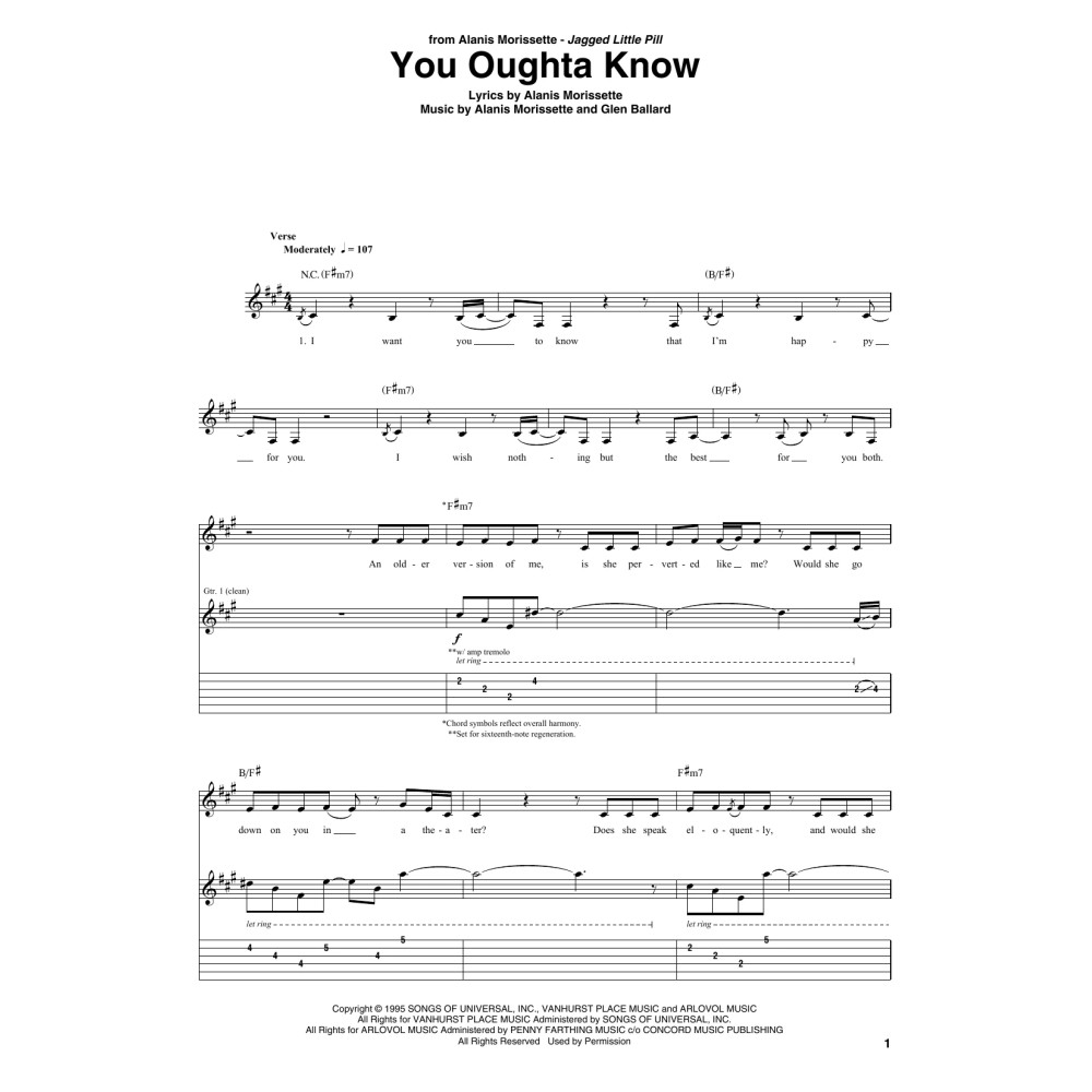 You Oughta Know