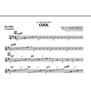 Cool (from West Side Story) - Bb Solo Sheet
