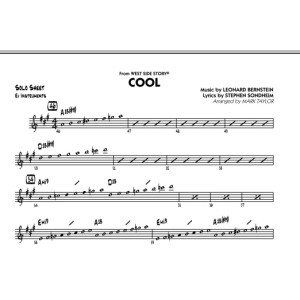 Cool (from West Side Story) - Eb Solo Sheet