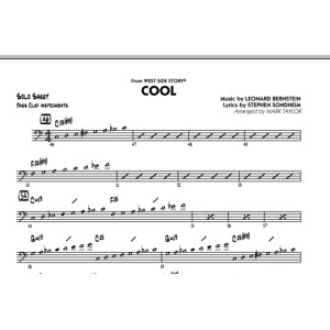 Cool (from West Side Story) - Bass Clef Solo Sheet