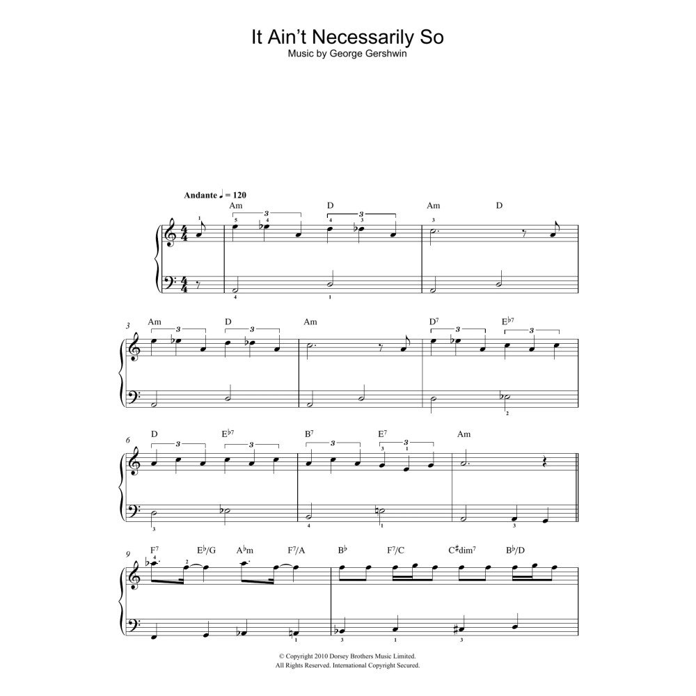 It Ain't Necessarily So (From Porgy And Bess)