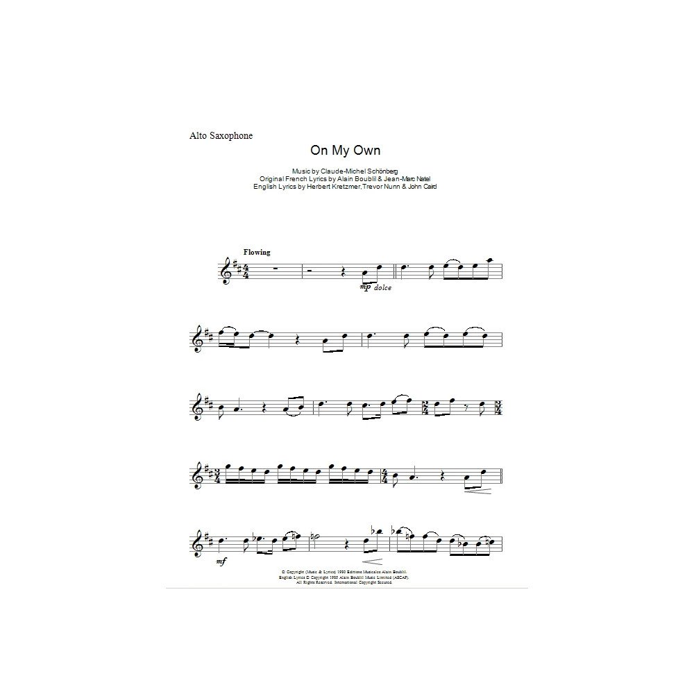 On My Own (from Les Miserables)