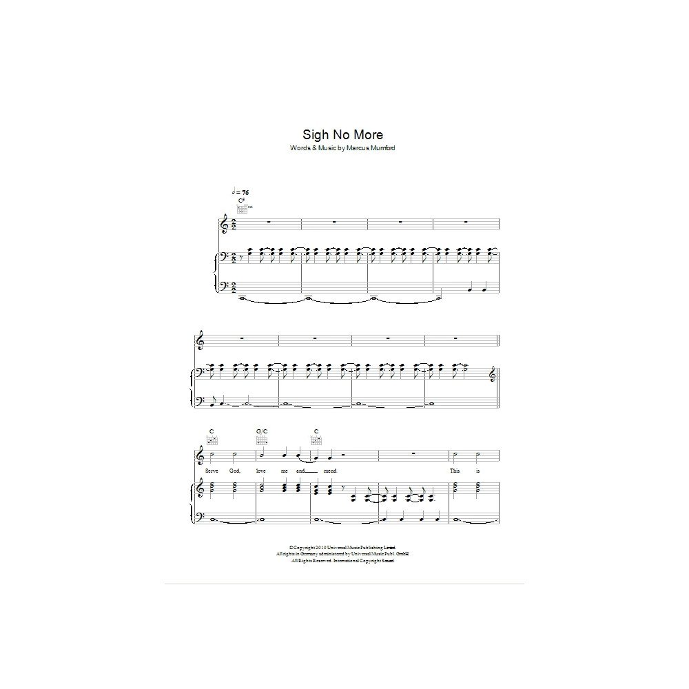 Sigh No More