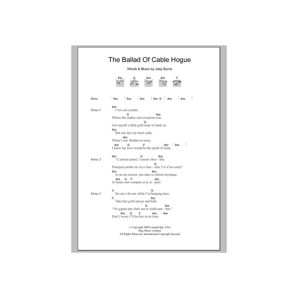 The Ballad Of Cable Hogue