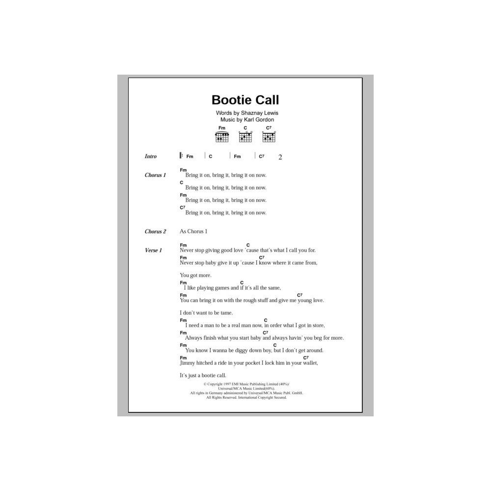 Bootie Call