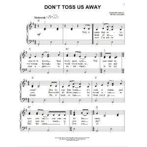 Don't Toss Us Away