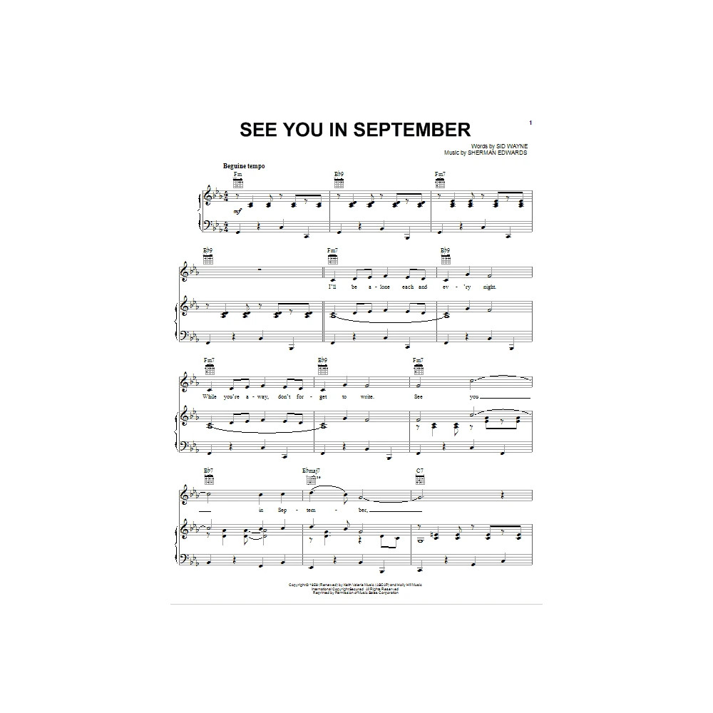 See You In September