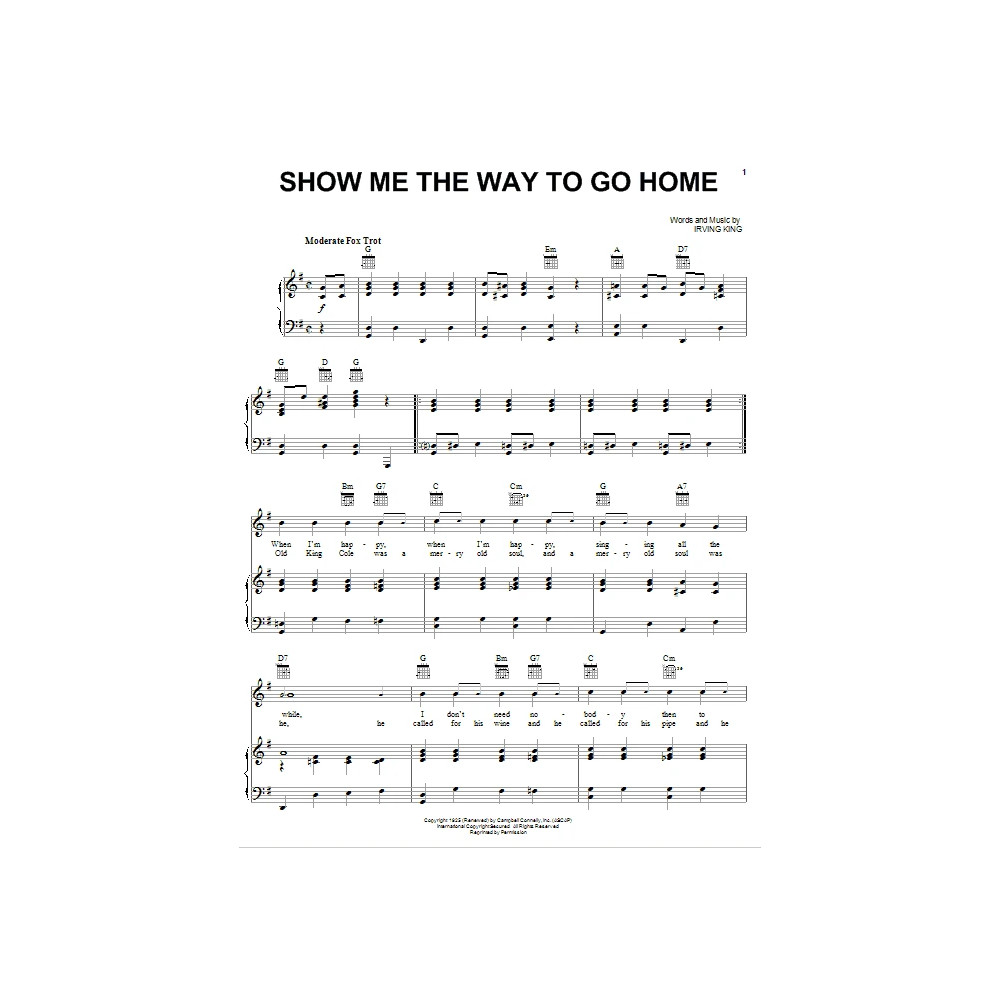 Show Me The Way To Go Home