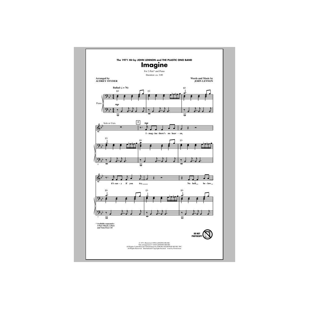 Imagine (arr. Audrey Snyder)